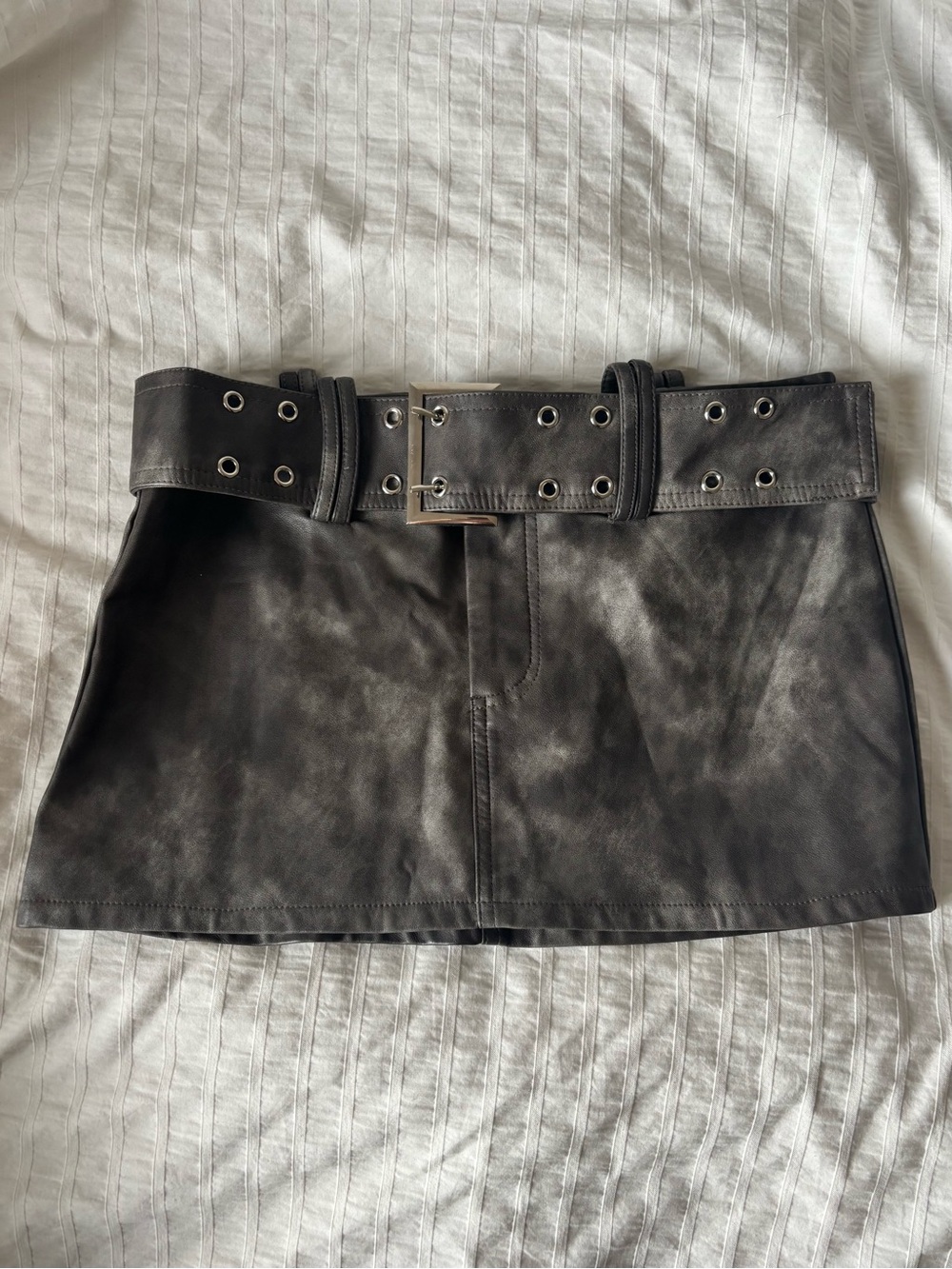Fashion Nova Faux Leather Micro Mini Skirt
